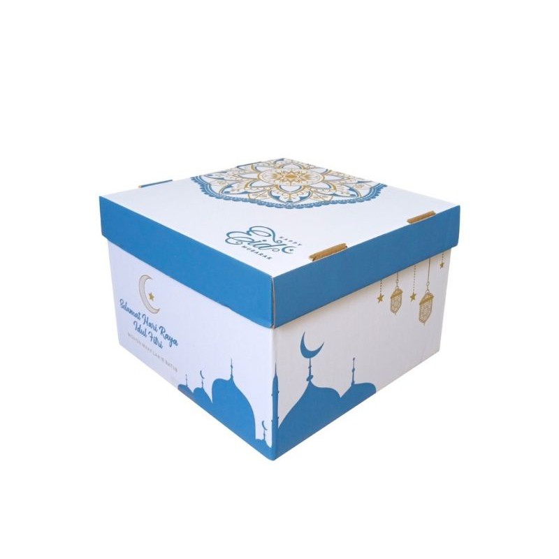 Box 30x30x20 cm (Set Top/Bot Heebe) Kardus/Karton/Paking/Polos/Hampers/Boneka/Buah/Puding/Tart