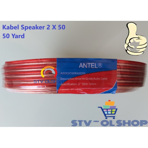 Kabel Speaker 2 X 50 Antel 50 Yard / Kabel Speaker Audio Transparan