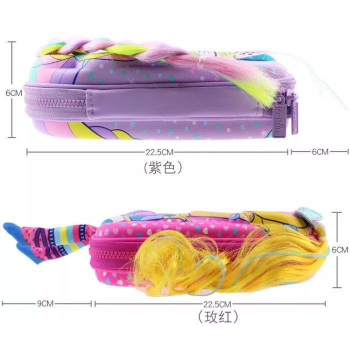 

Eklusif Kotak Pensil Mermaid /Pencil Case 3D Girl Mirror Smiggle Trendi