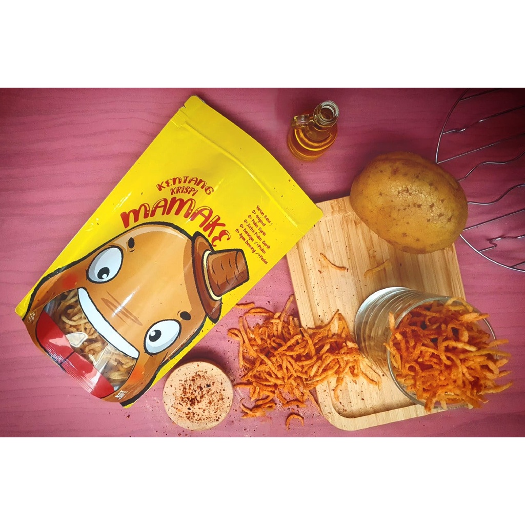 

Kentang Krispi Mamake - KEJU PEDAS (keripik kentang kentang mustofa kentang crispy)