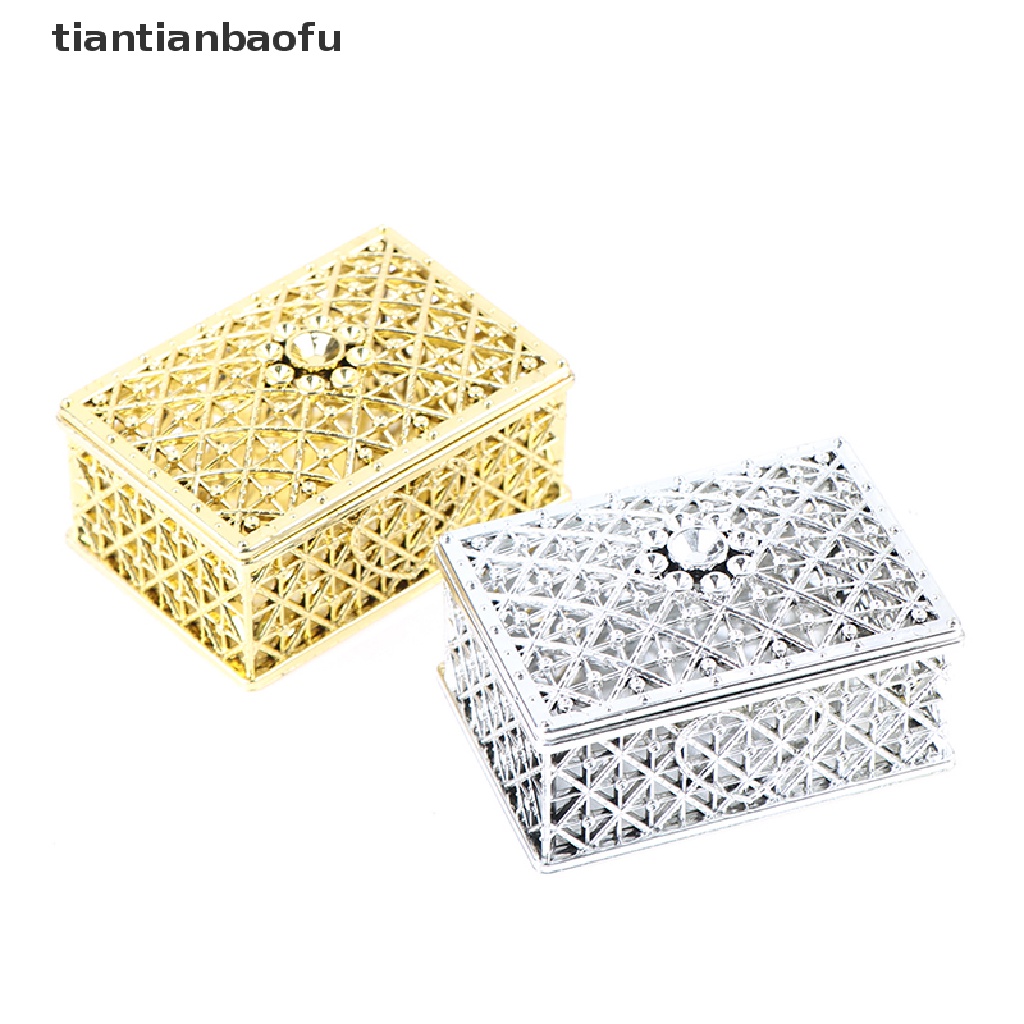 [tiantianbaofu] Plastic Hollow Gold Foil Candy Box Chocolate Gift Treat Boxes Wedding Box Boutique