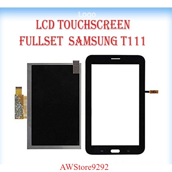 Layar Sentuh Screen LCD Samsung TAB 3 LITE T111 ORI T110 T116 LENOVO A1000