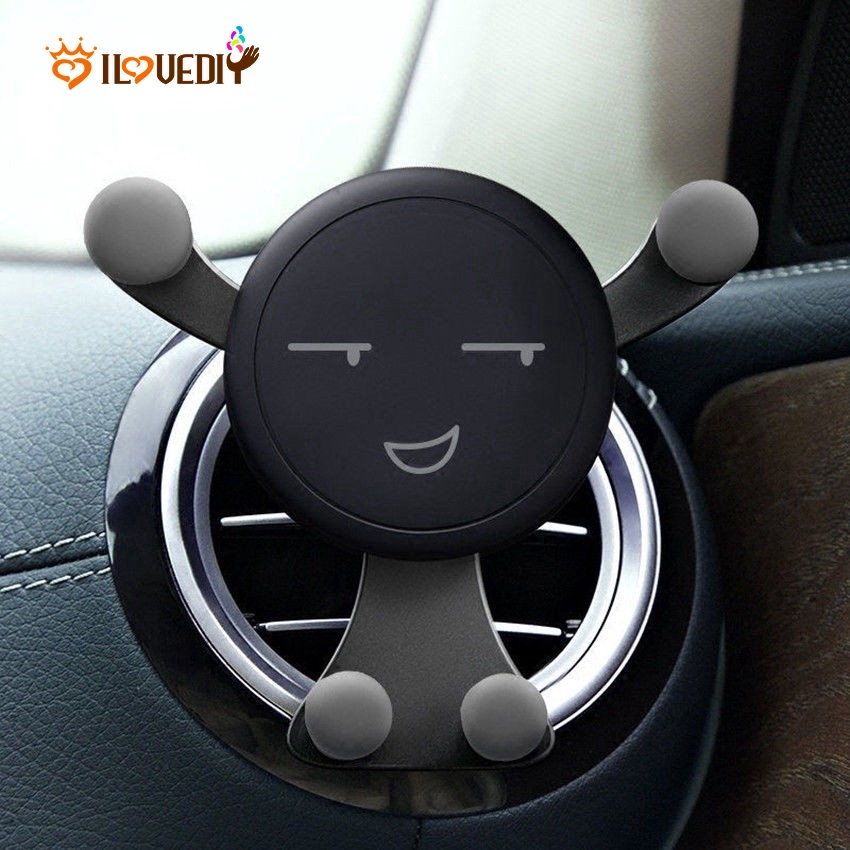 Phone Holder Magnetik Universal Desain Smile Face Dengan