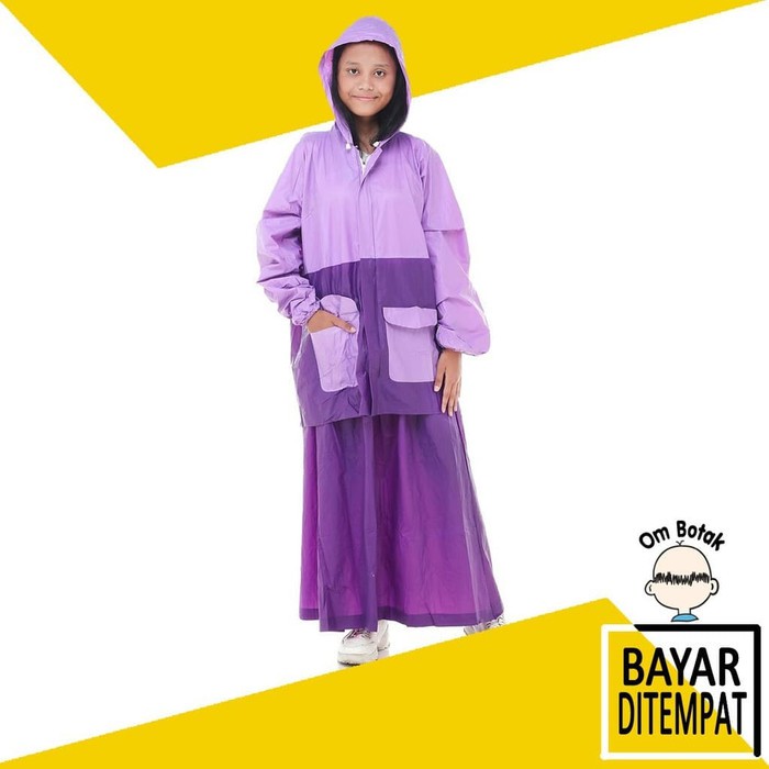 A87 Mantol Jas Mantel Rompi Hujan Ujan Pria Wanita Anak Rok SALSA Setelan Perempuan Muslimah Gamis