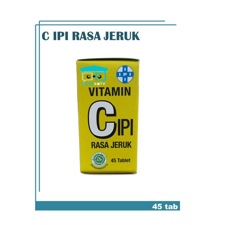 Vitamin C Ipi 45 Tablet Suplemen Makanan 50 mg Rasa Jeruk Vit Daya Tahan Tubuh