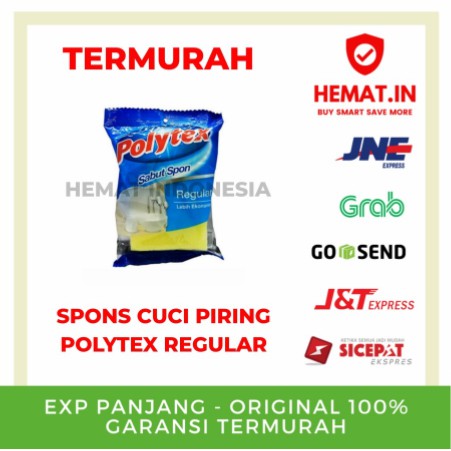 POLYTEX SABUT SPON SERBAGUNA SPONS SPONGE CUCI PIRING BUSA CUCI