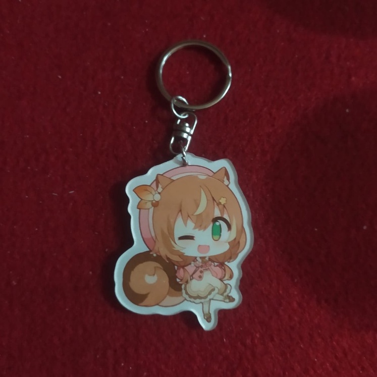 Gantungan Kunci Ayunda Risu Hololive Vtuber - Keychain Akrilik Ganci Acrylic