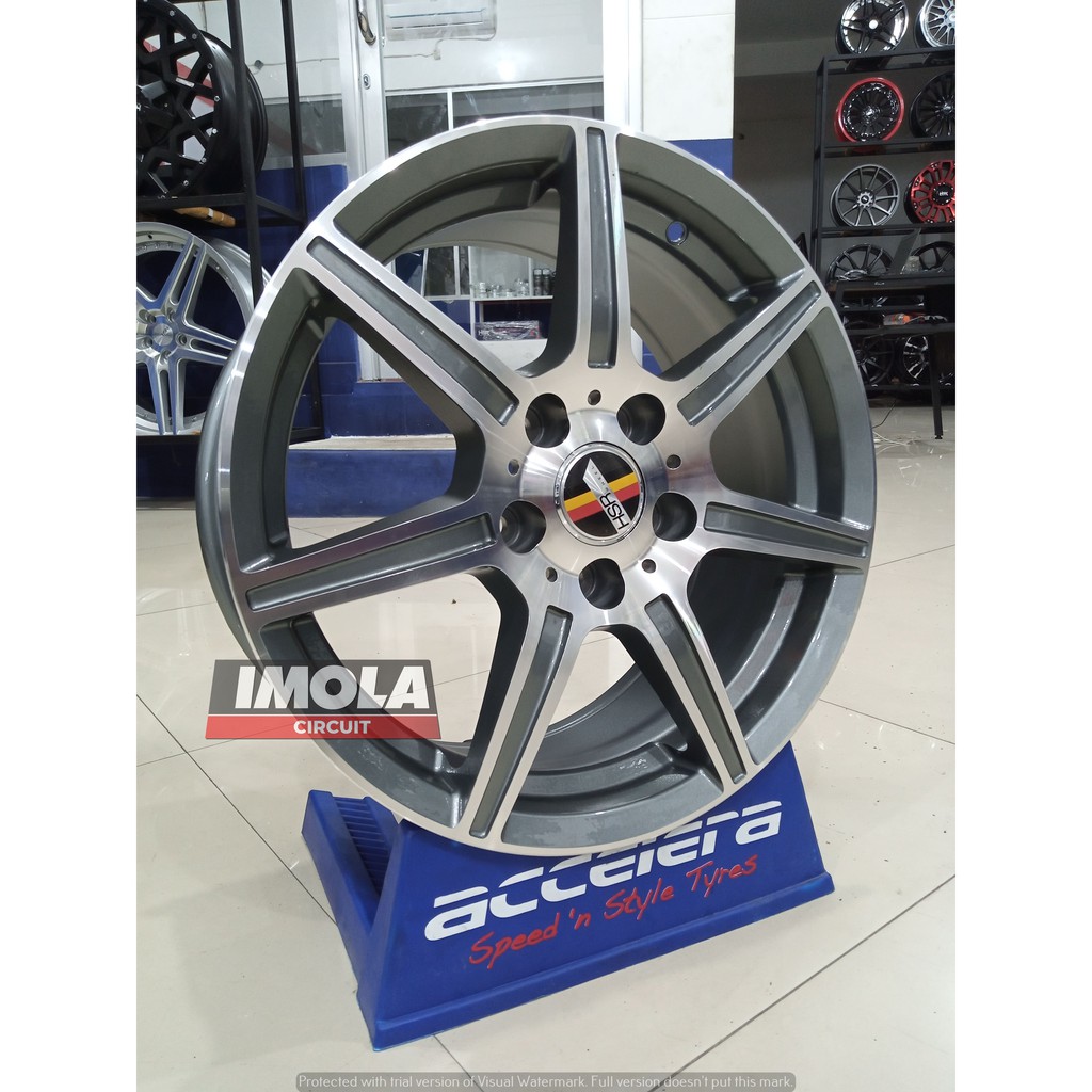 Velg mobil Luxio Grandmax Ring 16 HSR Danke Ring 16 Lebar 7 Grey Polis