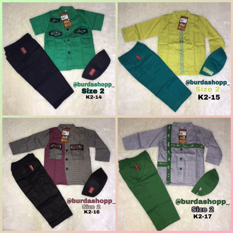 BAJU MUSLIM DANNIS ANAK LAKI LAKI SIZE 2