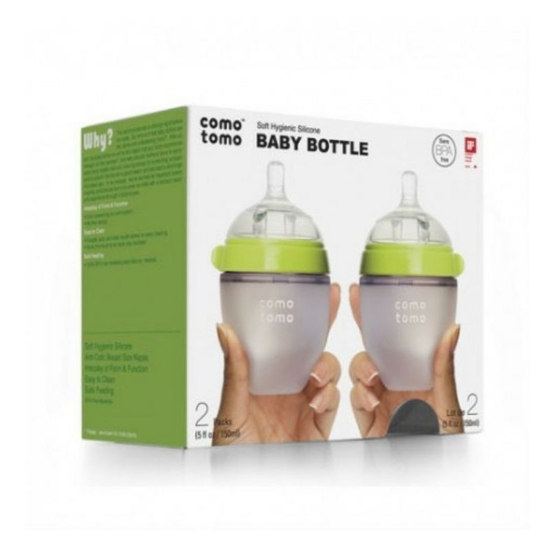 Comotomo Silicone Baby Bottle Twin pack 150ml