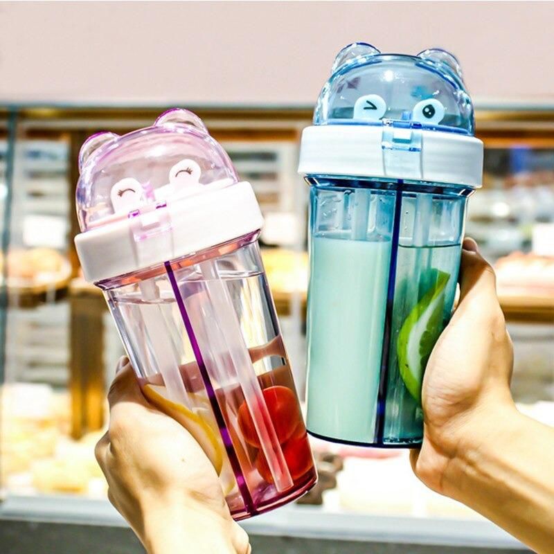 BOTOL COUPLE 2 SIS / BOTOL ANAK BABY FLY OCEAN / BOTOL AIR MINUM LUCU