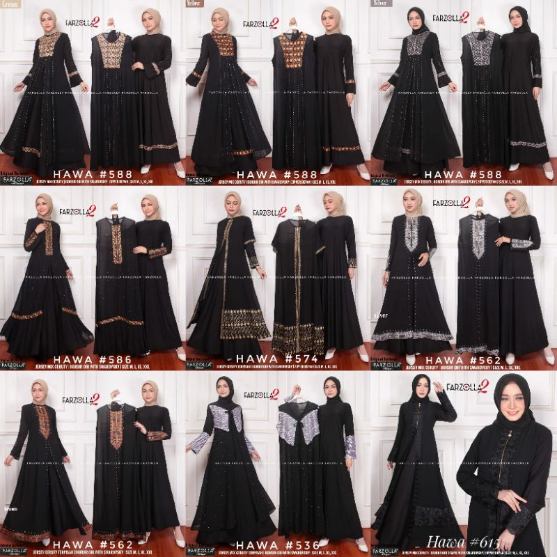 original farzolla 2 gamis hawa