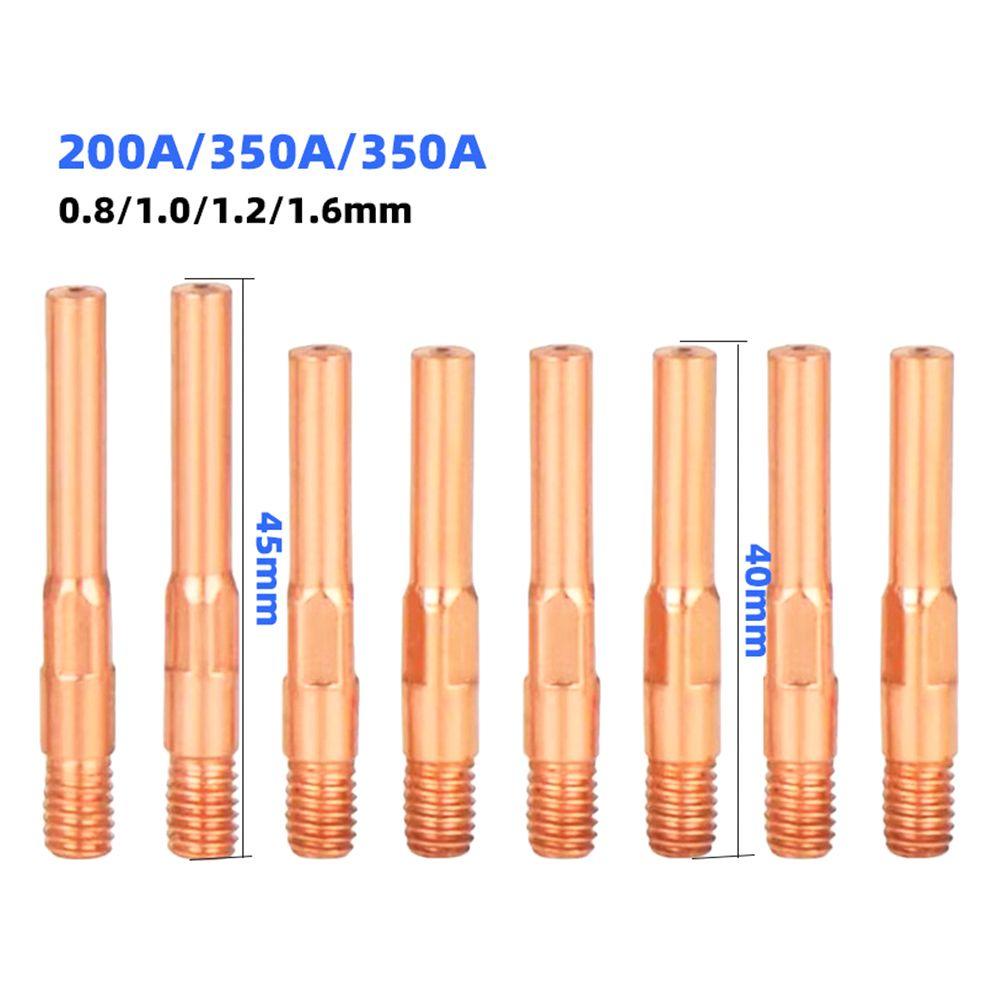 Populer 10pcs Welding Torch Ujung Konduktif Welding Majelis Welder Perlengkapan Solder 200A/350A/500A