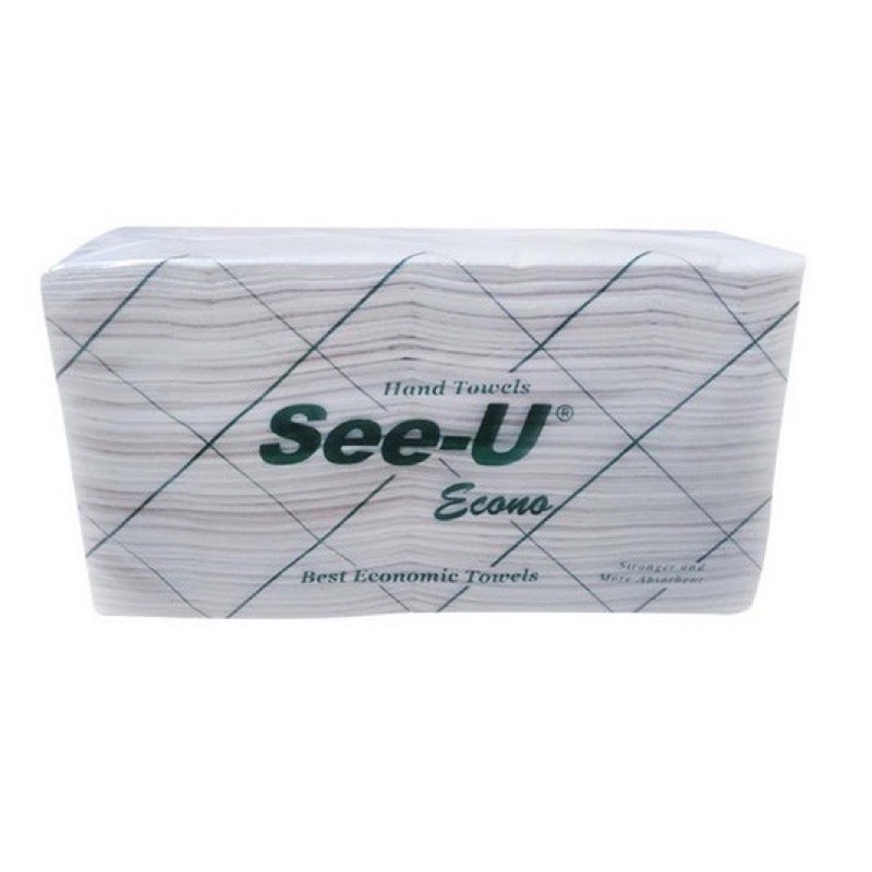 Tisu See U Smart Multifold - Hand Towel (150 Sheet) see u hand towel econo hijau / polos / merah