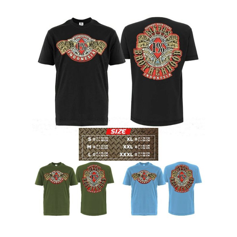 Baju Bikers Original Bikers Brotherhood 1% MC Indonesia