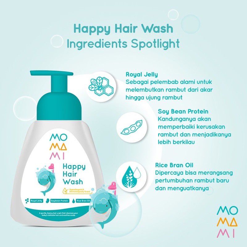 Momami Happy Hair Wash - Shampoo Bayi Shampo