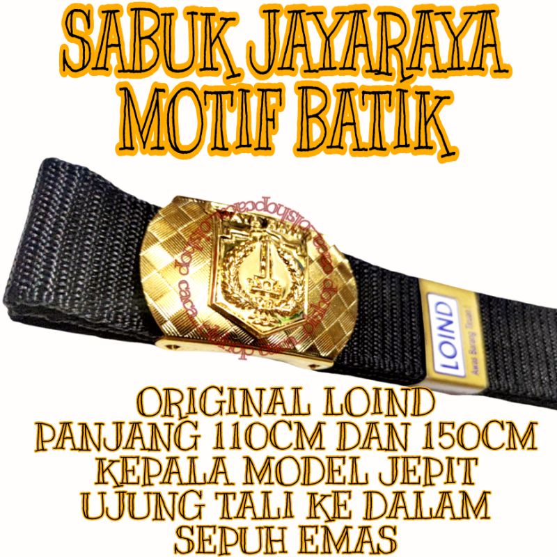 Sabuk Ikat Pinggang PNS DKI Jayaraya Loind Motif Catur