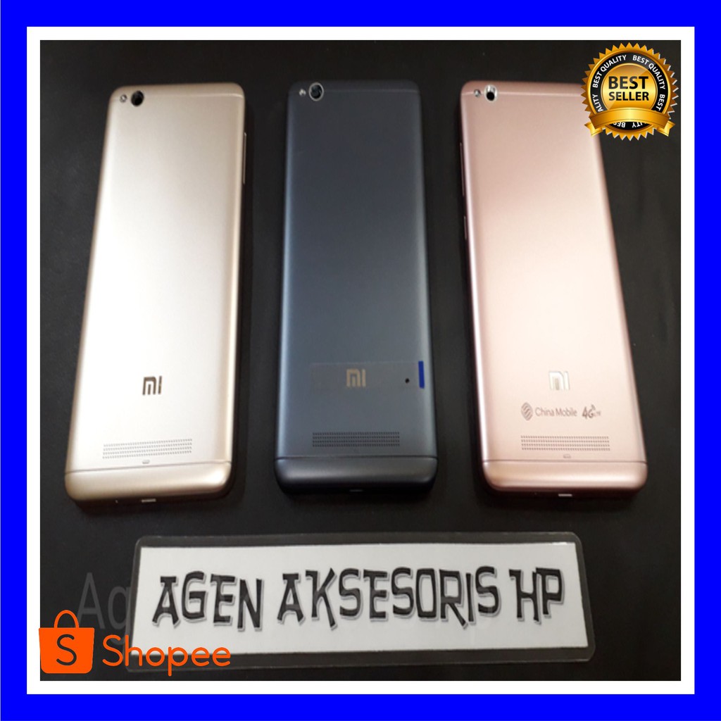GROSIR TERMURAH BackDoor HP Redmi 4A Xiaomi Redmi 4A Prime ORIGINAL Housing Back Case - Hitam