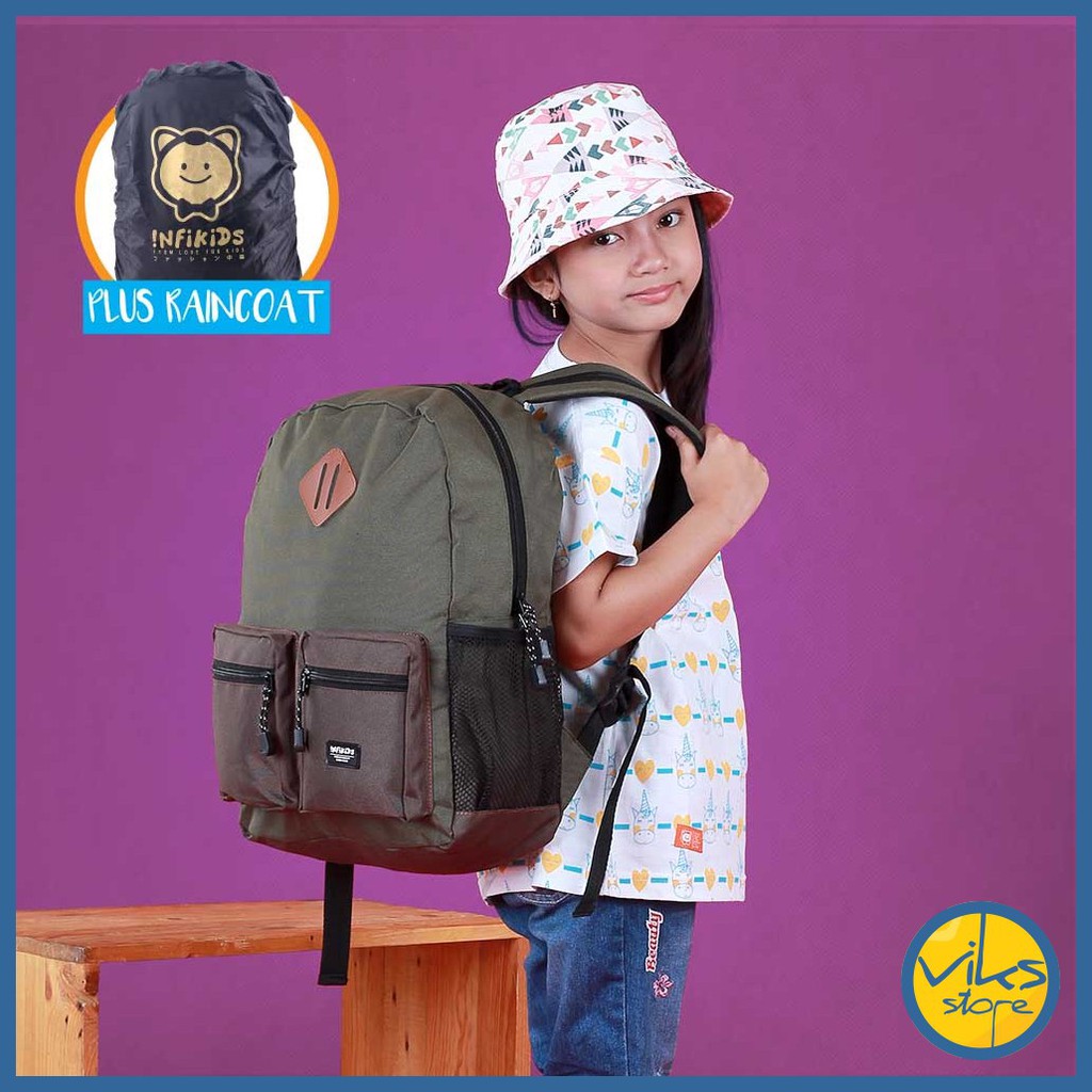 Tas Sekolah Anak Perempuan Laki Laki | Tas Punggung | Tas Ransel | Backpack Premium Quality Infikids