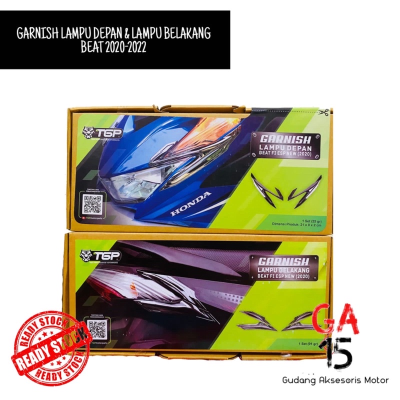 GARNISH LAMPU SEIN DEPAN & LAMPU SEIN BELAKANG BEAT FI ESP & BEAT STREET TH 2020-2022 • HIASA VARIAS