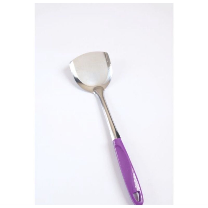 Spatula Sutil Sodet Stainless Steel GAGANG UNGU Besar Panjang 34 CM