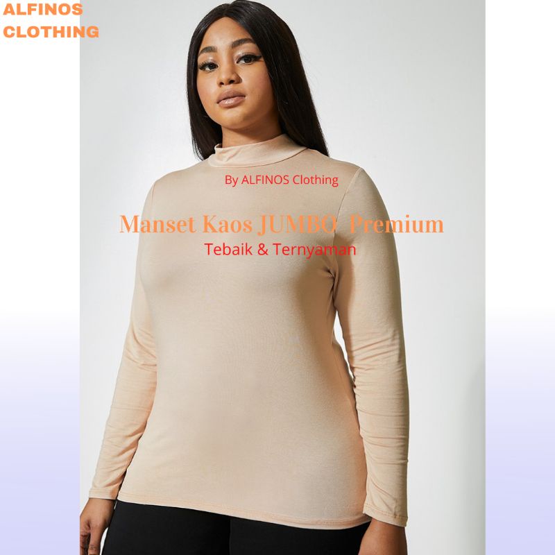 Baju Manset Panjang Jumbo | Baju Lengan Panjang Wanita Jumbo