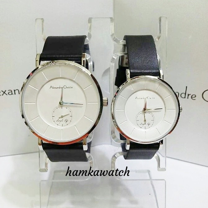jam tangan / Watch_Id pasangan / couple alexander cristie ac8484 silver