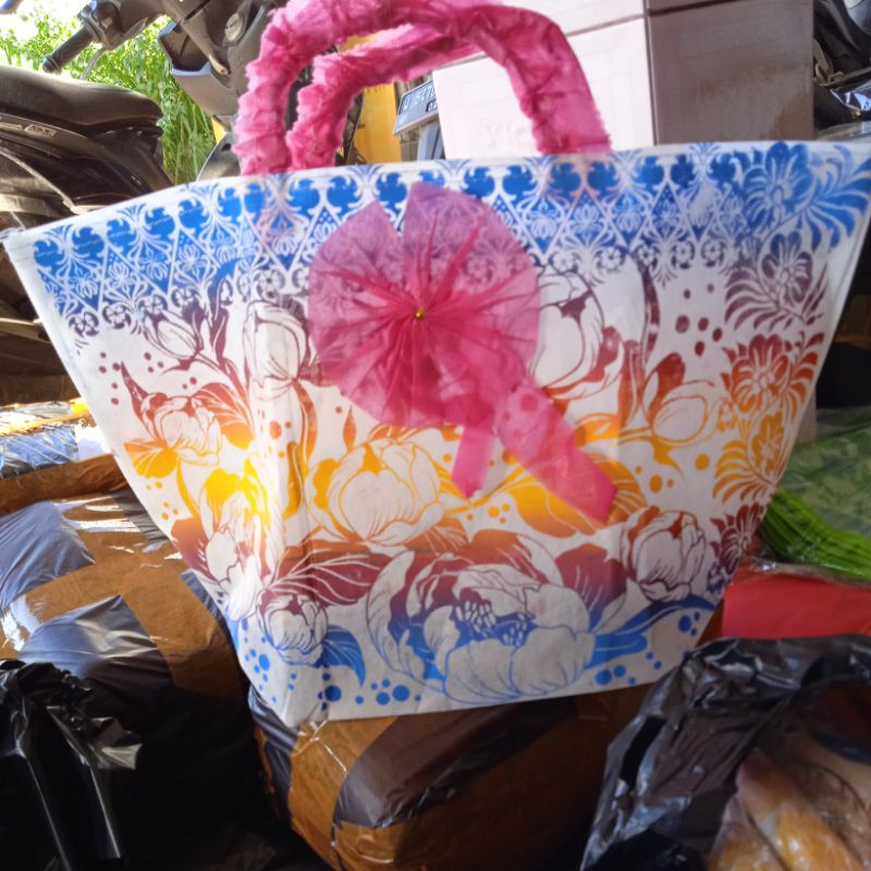 tas hajatan batik mewah besek/dus nasi uk 20-22