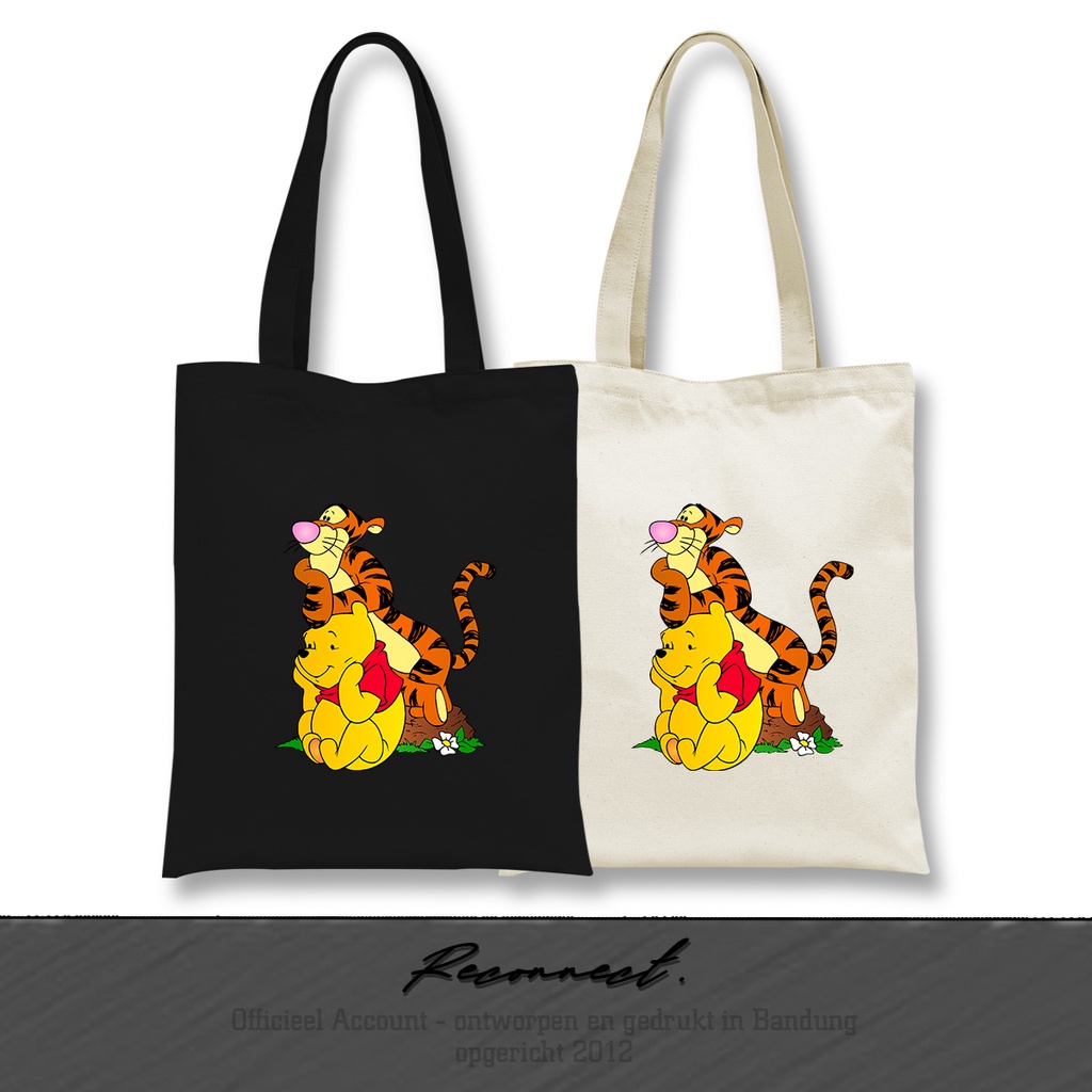 Reconnect TOTEBAG Motif Winnie the Pooh - GRATIS TAMBAH NAMA