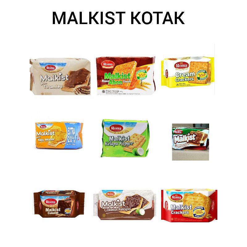 

Biskuit Roma Malkist Kotak 120-135 gr