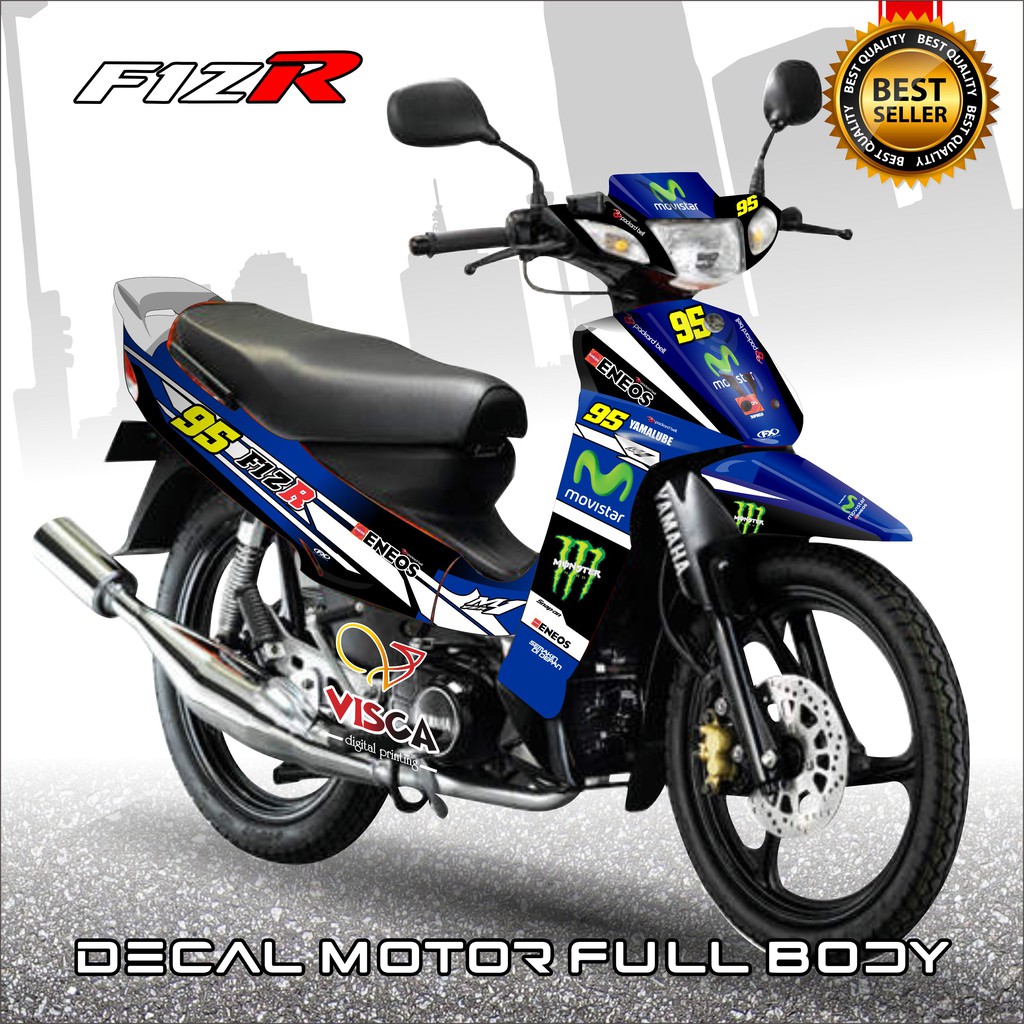 Decal Fiz R Decal F1zr Stiker Fiz R Variasi Decal Fizr Stiker Motor Fiz R Movistar