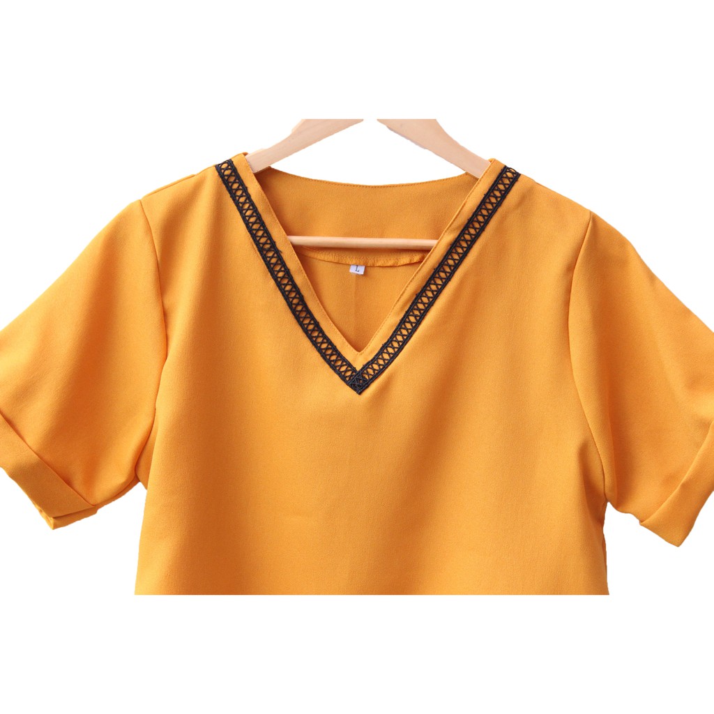 Real Pict - Atasan Wanita / Blus Cewek / Blouse Jumbo Wanita Vheya ( Real Pict ) Size L dan XL XXL-4