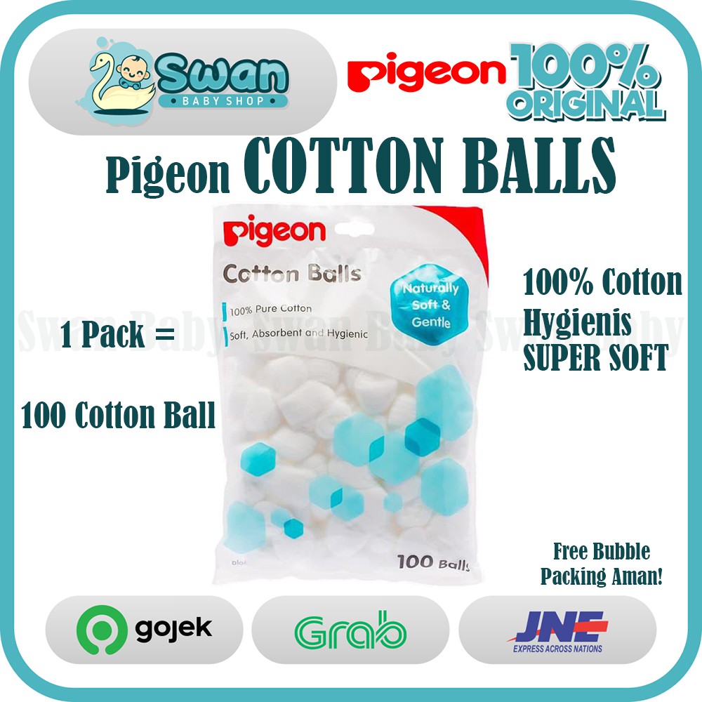 Pigeon Cotton Balls / Kapas Bayi Premium Terpercaya