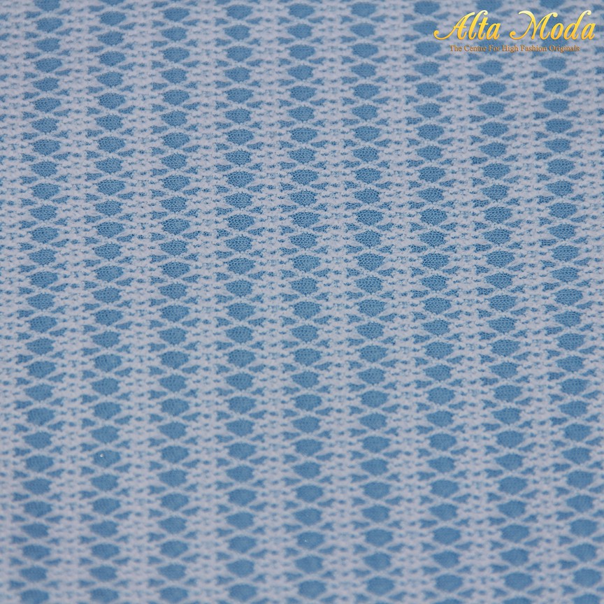 

Alta Moda Kain Stretch Knitted Zigzag Warna Sky Blue (1M)