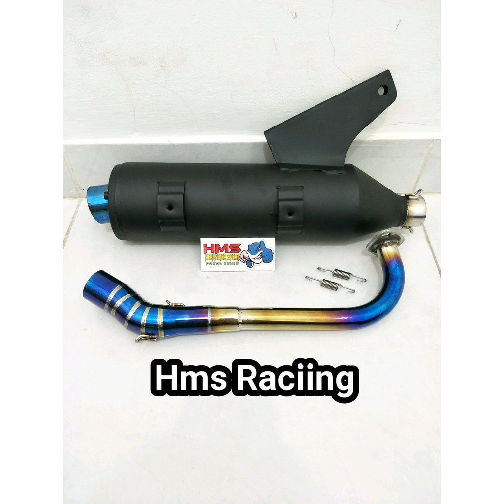 Knalpot Tsukigi Xeon RC - Xeon Injek Leher Pelangi Blue St bac 99