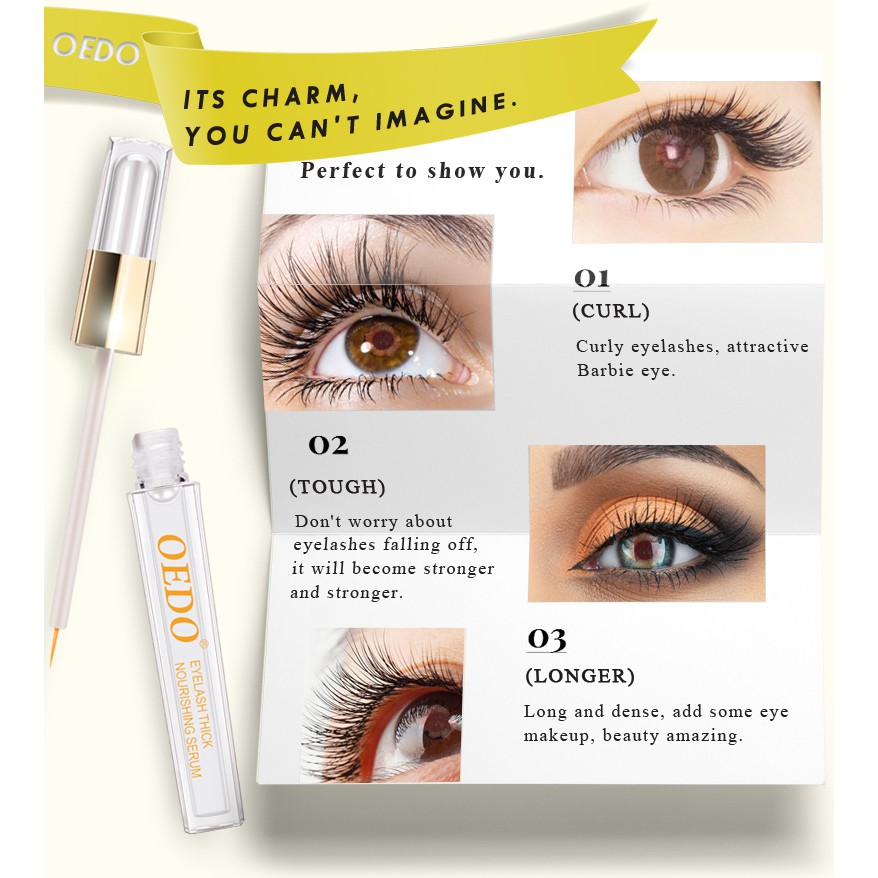 [100% Asli]  OEDO Curling Eyelash Penumbuh Alis Bulu Mata Penambah Penebal Bulu Mata Lebih Tebal