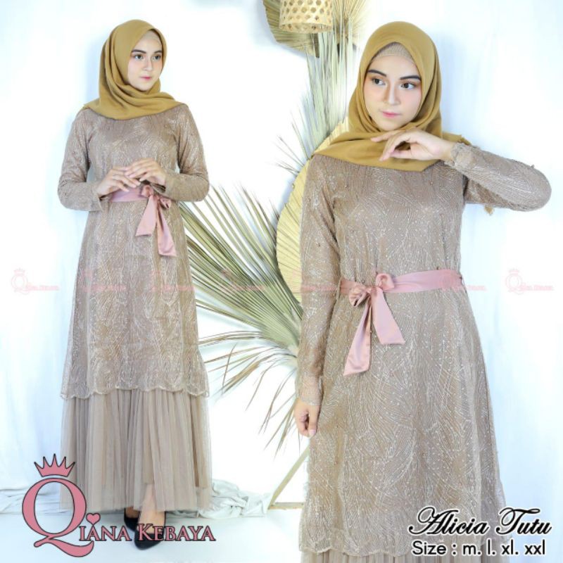 Kebaya Modren Gamis Tutu / Kebaya Pesta Terbaru / Kebaya Gamis Tutu / Kebaya Tunangan