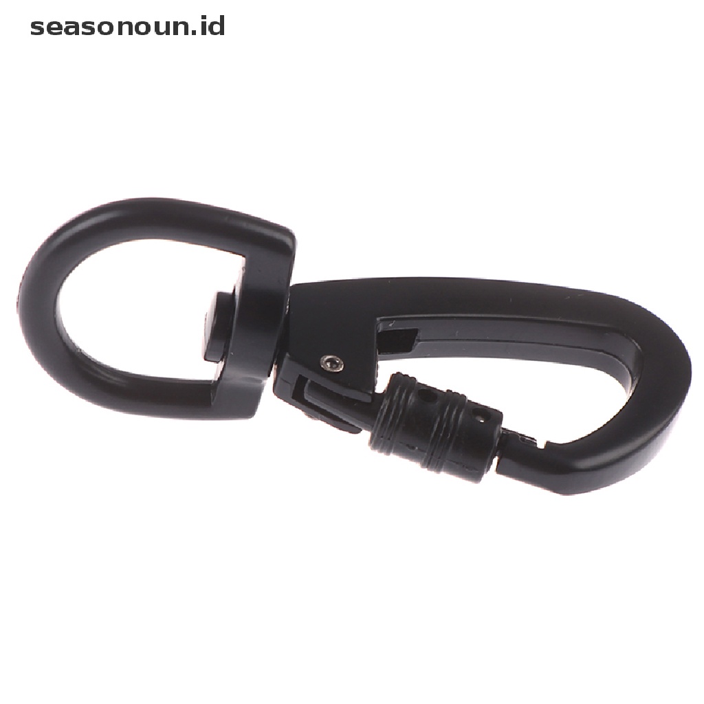 1 Pc Carabiner Tipe D Pengunci Otomatis Dengan Cincin Putar Untuk Outdoor