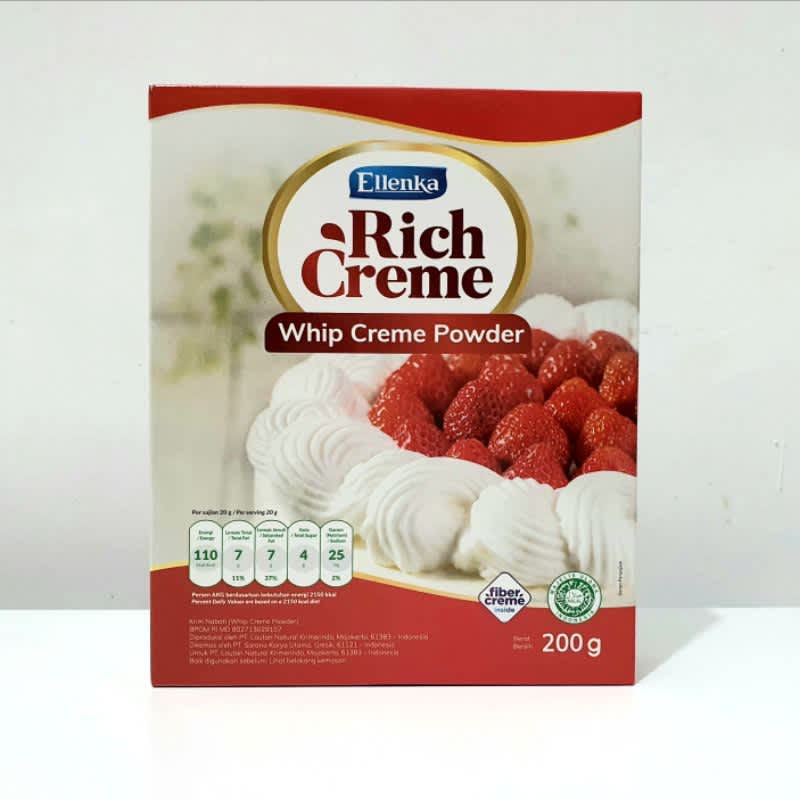 Jual Rich Creme Ellenka Whipping Cream 200 gr Shopee Indonesia