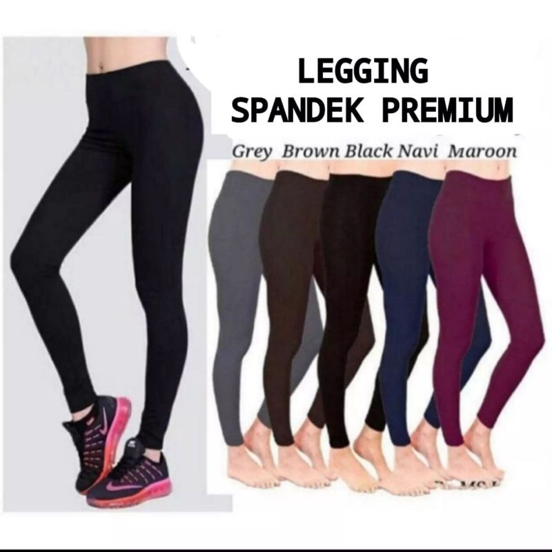 Legging Panjang Standar & Jumbo Spandek Premium Celana Wanita Ketat Berkualitas MURAH cocok buat ola
