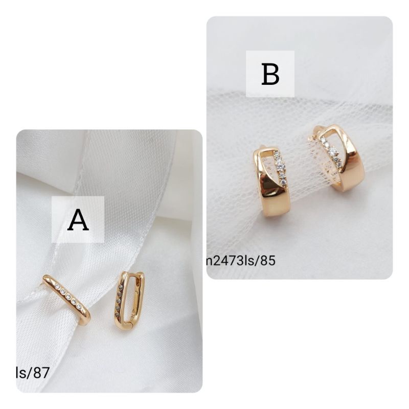 Anting Xuping Asli Giwang 2 variasi lapis mas 18k