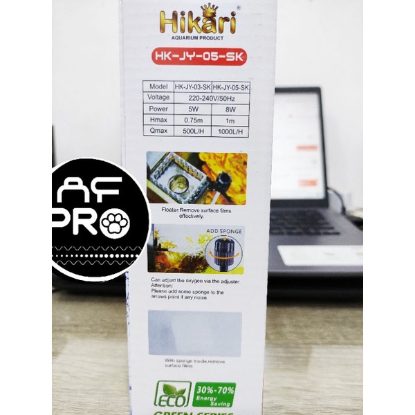 Promo murah pompa aquarium skimmer HIKARI SURFACE SKIMMER HK JY 05SK