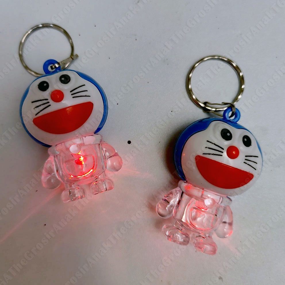 MURAH!!! GANCI DORAEMON LED GANTUNGAN KUNCI BISA NYALA