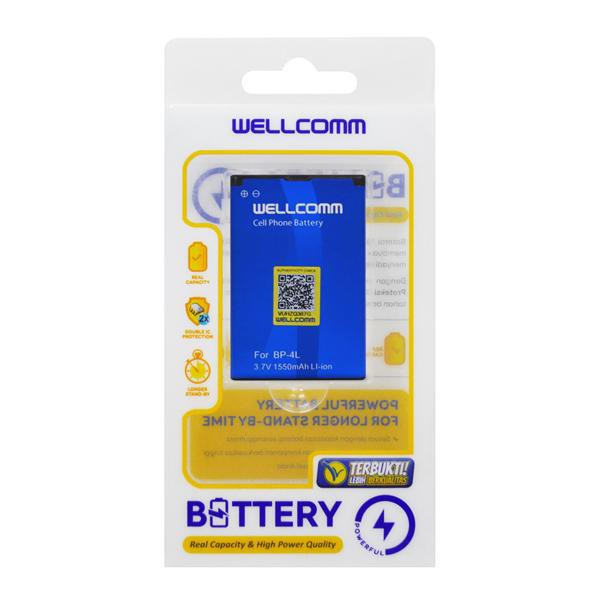 Baterai Wellcomm BP-4L BP 4L Double IC LI-ion LI ion