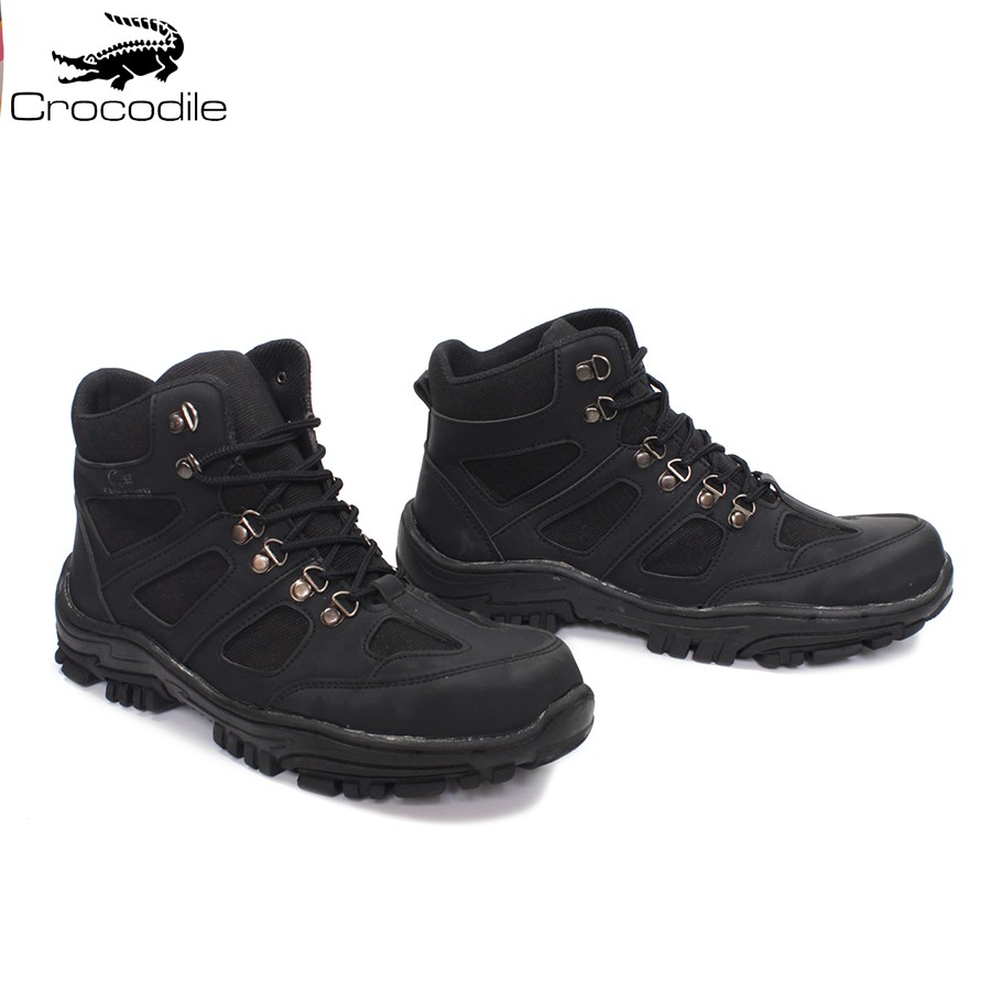 {cod} Sepatu Boots Pria Crocodile Endure Work &amp; Safety Ujung Besi Proyek Haiking Bikers