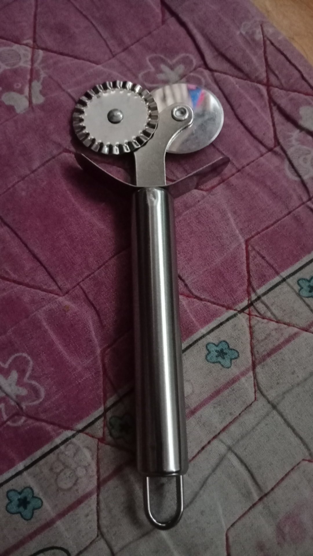 Ifree Roller Cutter Pizza/pastry/pasta 2 Roda Gerigi Bahan Stainless Steel Untuk Dapur