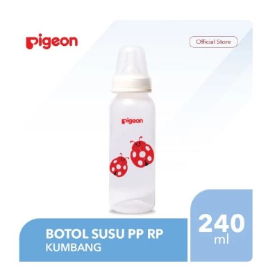 PIGEON BOTTLE PP RP 240 ML W-S SIL NIPPLE BOTOL SUSU BAYI