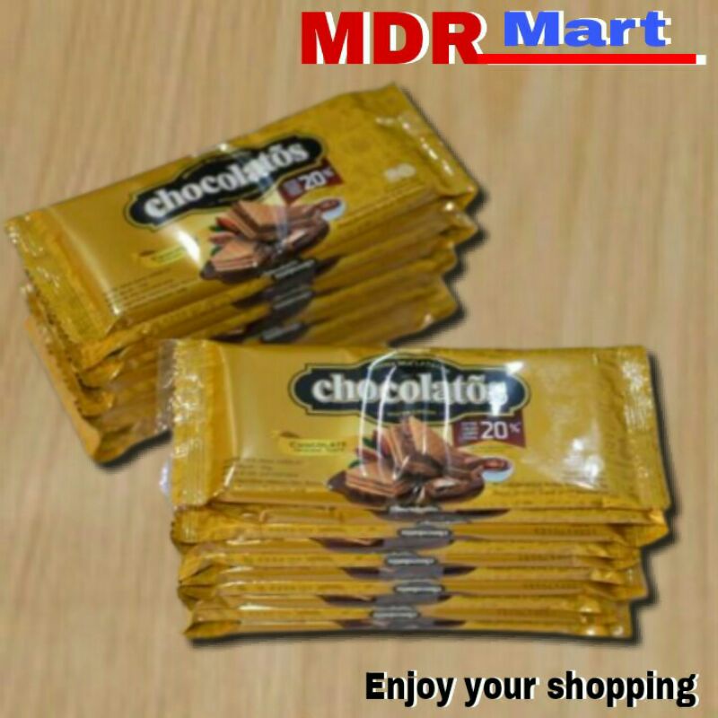 

CHOCOLATOS WAFER 1 pack isi 10 x 22gr
