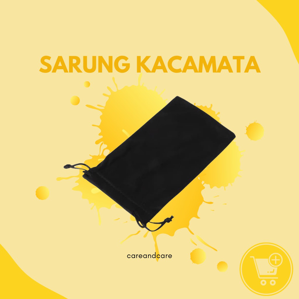 SARUNG KACAMATA POUCH BAG KAIN HP HITAM