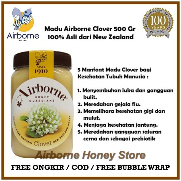 

Madu/Airborne/Clover/Madu Clover/Honey/Airborne Clover Honey 500 Gr
